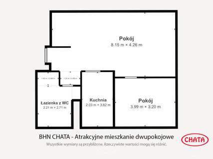 2 pokoje/36,60 m2/po podłodze ok.60 m2/Pilczyce