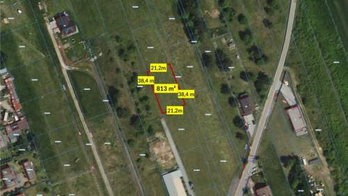 Działka budowlana Boronów 813m2