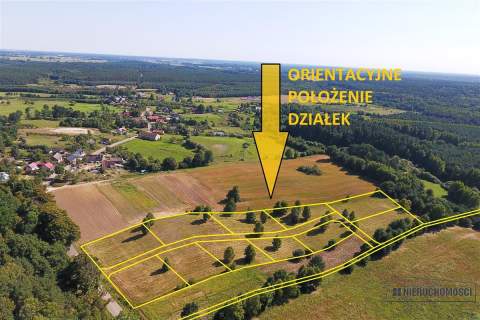 Na raty Działki budowlane na skraju wsi.