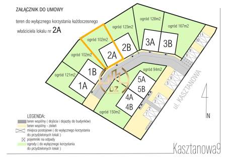 Wilczyce, ul. Kasztanowa, Bliźniak, kanalizacja,