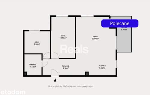 Słoneczne 3-pokojowe mieszkanie balkon garaż