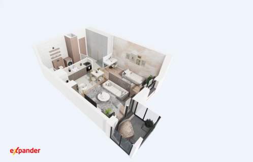 40m2 balkon / Jeżyce