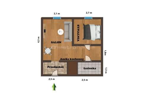 Mieszkanie 31,42m2 /winda/CO miejskie/ od zaraz 