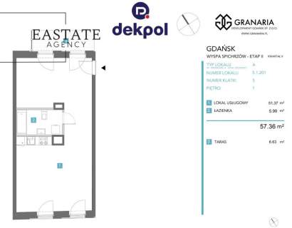 Nowoczesny lokal w prestiżowej inwestycji Granaria