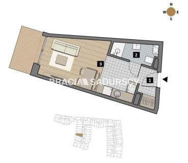 Dostępne mieszkania od 25m2 do 63m2. 