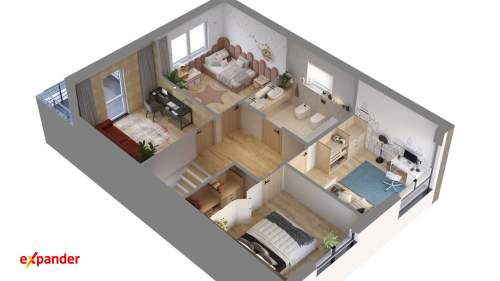 Bliźniaki z dużą działką 460 m2 Kameralna zabudowa 7 budynków