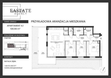 Prestiżowy apartament 107m2 z ogrodem / Orłowo
