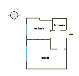 Kawalerka na Piaskach, parter niskie opłaty