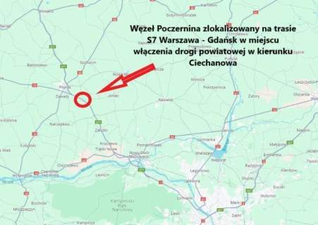 Działka przy S7 pod inwestycje
