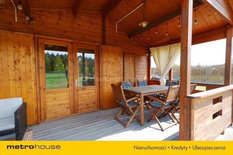 Nowy drewniany domek i 2000m2 działki budowlanej