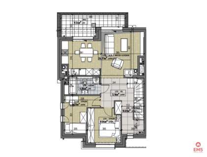 Apartament z antresolą