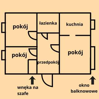 Mieszkanie Chełm M4, 47,6 m2