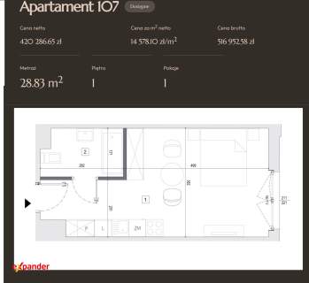Apartamenty inwestycyjne Model 30/70