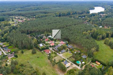 Santoczno,, działka budowlana 1489 mkw przy lesie