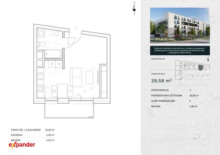 Kawalerka 15 minut od centrum budynek premium