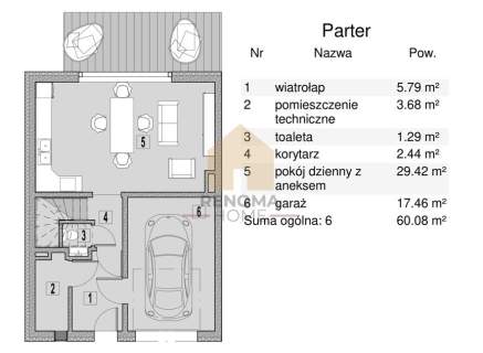 Dom 6 pokoi ogród garaż dużo zieleni