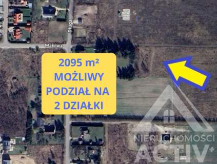 Duża dz. budowl. Możliwy podział na 2. Inwestycja 
