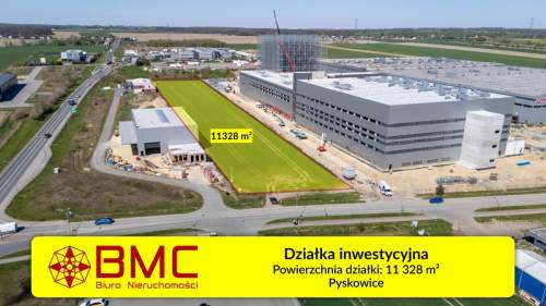 Działka inwestycyjna Pyskowice 11328m2