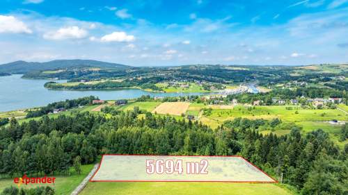 przy Lesie-na Wzgórzu-550m od Jeziora Mucharskiego
