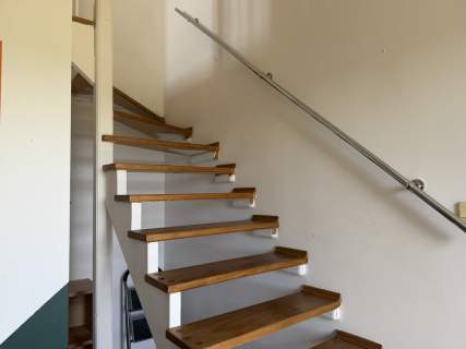 Dwa poziomy Widok na rzekę i las Balkon