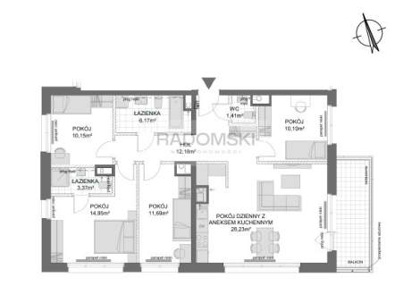 Apartament 104 m2 Gdańsk Śródmieście