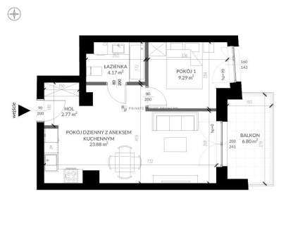 Klimatyzowany apartament z balkonem, Bronowice