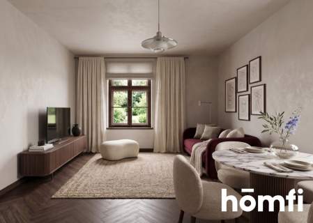 Klecina Parter 104m w starej willi 50% ogrodu