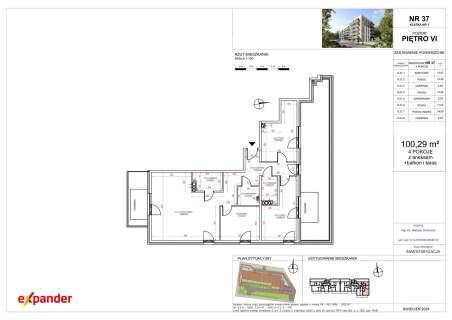 4 POKOJE 100 M2, 2 ŁAZIENKI, DUŻY TARAS BALKON