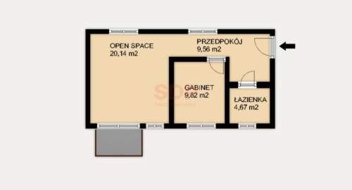 Lokal biurowy 44,19 m2 Sienkiewicza