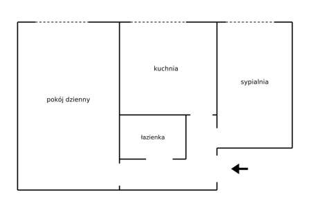 Dwa lub 3 pokoje do remontu, jest KW