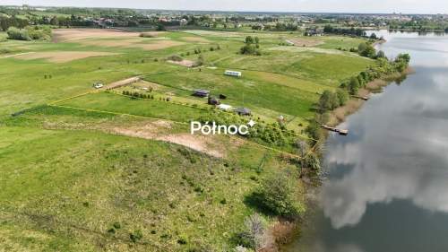 Siedliska działka z linią brzegową jeziora Sunowo