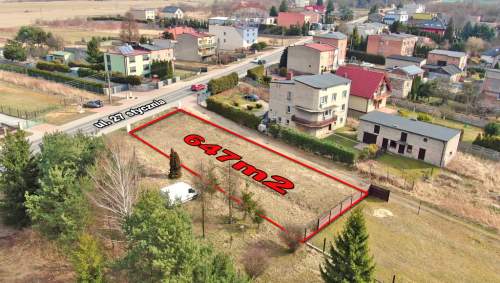 Działka budowlana z projektem domu   Dobieszowice