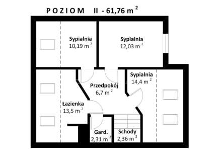 Przestronne mieszkanie dwupoziomowe