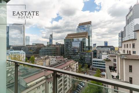 Apartament z panoramą centrum Warszawy