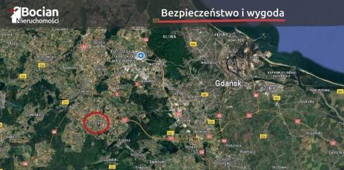Płaska działka z dobrym dojazdem do Trójmiasta
