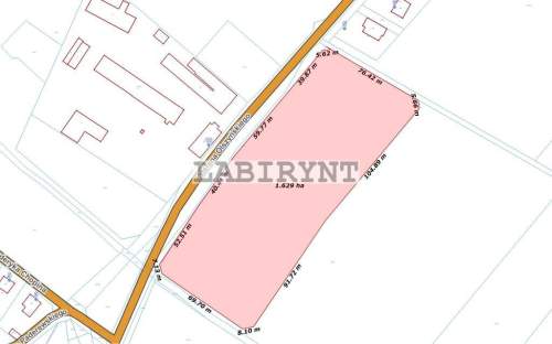 Libidza, 1,63ha, przy stawach, w całości budowlana
