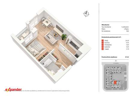 2 pokoje obok Arkad nowy apartament