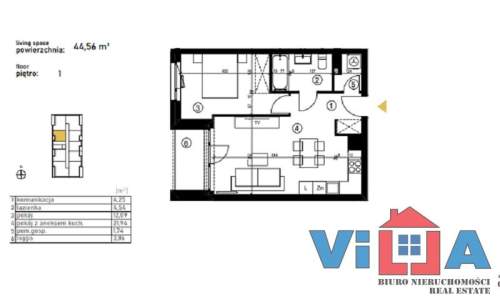 2-POKOJOWE MIESZKANIE W APARTAMENTOWCU 