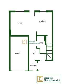 Szeregówka przy ul. Herbowej,120 m2, garaż w bryle