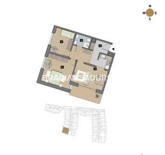 Dostępne mieszkania od 25m2 do 63m2. 