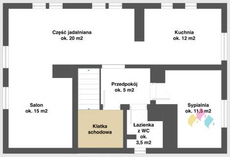 Nad Jez. Długim, 2 pok., ogród, ok. 68 m2