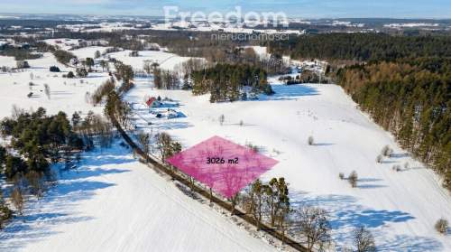 Malownicza działka 3026 m   las i jezioro