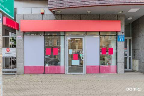 Duże witryny od ulicy, centrum, klimatyzacja