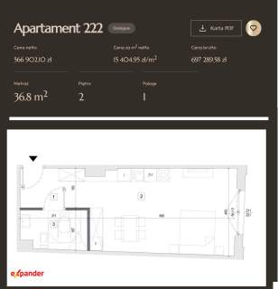 Apartament inwestycyjny w systemie 30 70