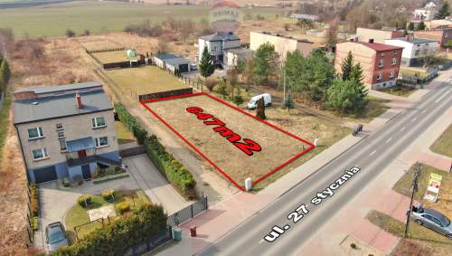 Działka budowlana z projektem domu   Dobieszowice