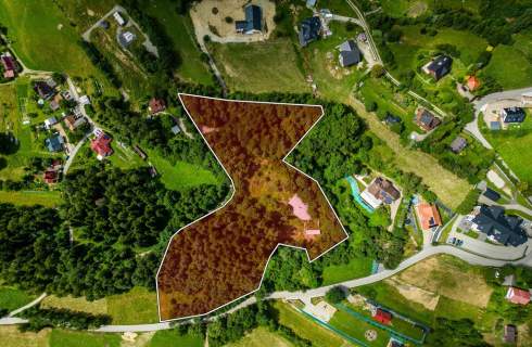 Pcim - teren 1,32 ha blisko natury, duży potencjał