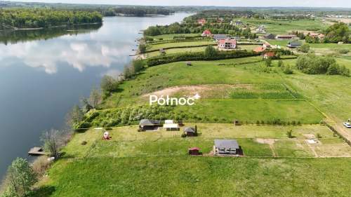 Siedliska działka z linią brzegową jeziora Sunowo