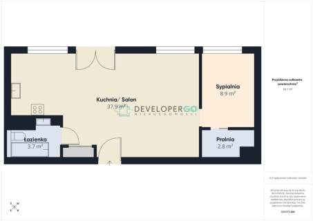 Wyjątkowe 54 m w centrum winda balkon.