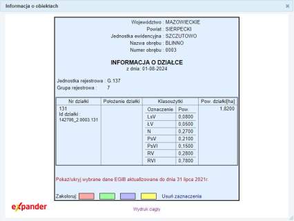 BLINNO DZIAŁKA ROLNA 1,82 HA Z MOŻL. PODZIAŁU