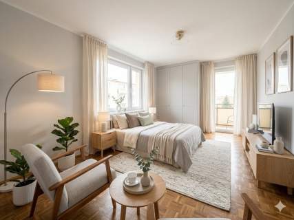 Przytulne 38,5 m z balkonem Cegła studio